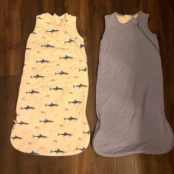 Kyte BABY Shark Print and teal Sleep Sacks